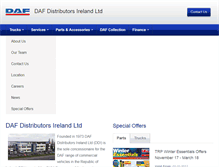Tablet Screenshot of daf.ie